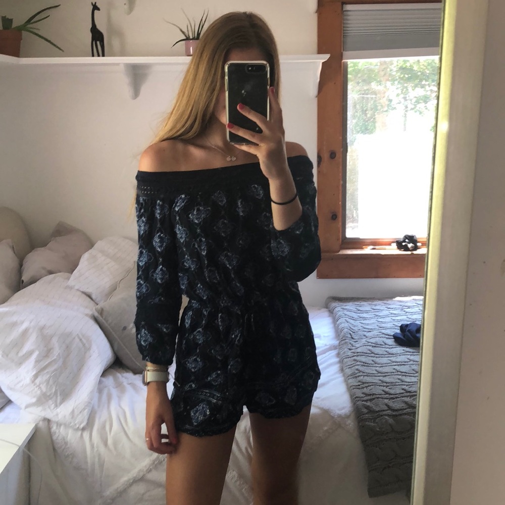 patterned romper